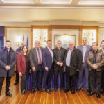 Ο  Μώραλης στην κοπή πίτας της  Επιτροπής Ναυτιλίας του Δήμου Πειραιά