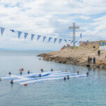 Η Γαλανόλευκη στη θάλασσα του Πειραιά