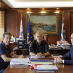 Συνάντηση του Μώραλη με τον νέο Πρύτανη  του Πανεπιστημίου Πειραιώς Δημοσθένη Κυριαζή